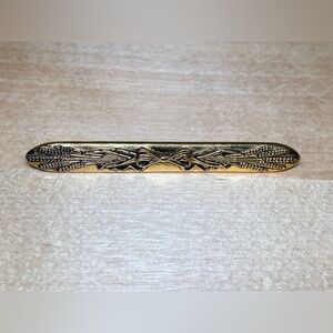 Antique Victorian Engraved Bar Pin Brooch
